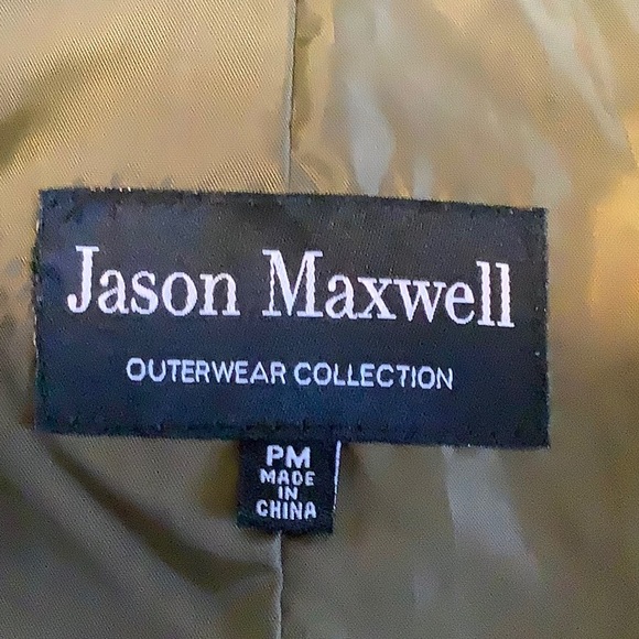🦋 JASON MAXWELL Outerwear Collection hooded olive green utility jacket. Size PM - Picture 8 of 14
